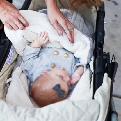 Baby Soft Warm Fleece Stroller Blanket Swaddle Sleeping Bag