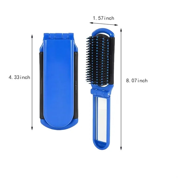 Multifunctional Portable Folding Massage Mirror Hair Comb
