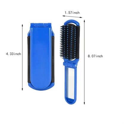 Multifunctional Portable Folding Massage Mirror Hair Comb