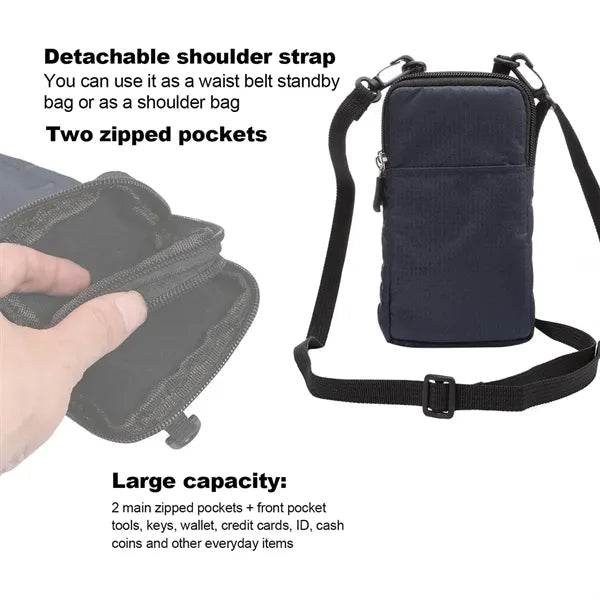 Versatile Lightweight Waterproof Waist Hanging Phone Pouch