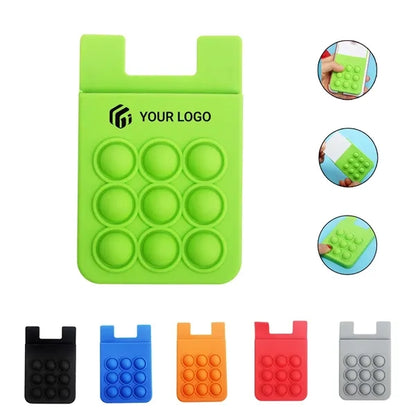 Multifunctional Portable Silicone Suction Phone Card Holder