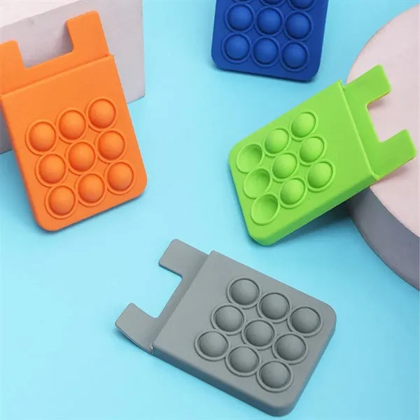 Multifunctional Portable Silicone Suction Phone Card Holder