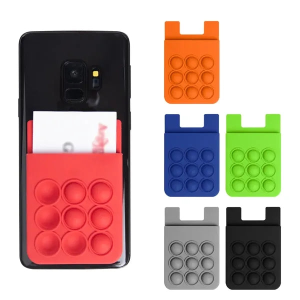 Multifunctional Portable Silicone Suction Phone Card Holder