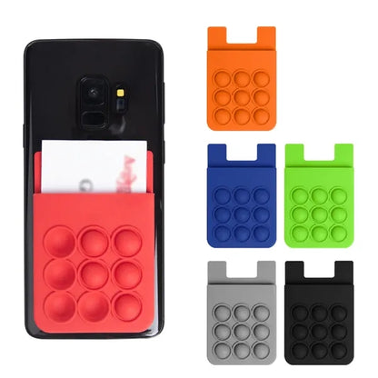 Multifunctional Portable Silicone Suction Phone Card Holder