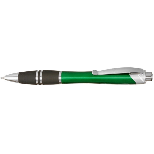 Silver Accent Grip Plastic Pen