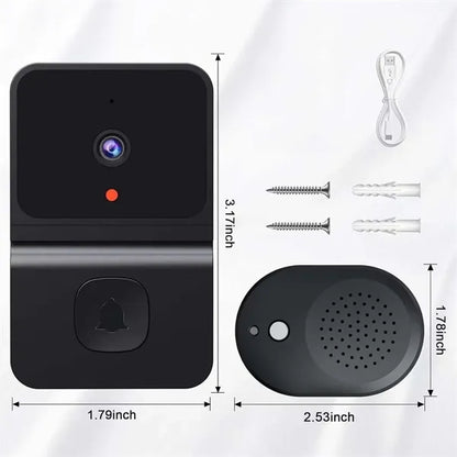 Indoor outdoor surveillance wireless video doorbell camera