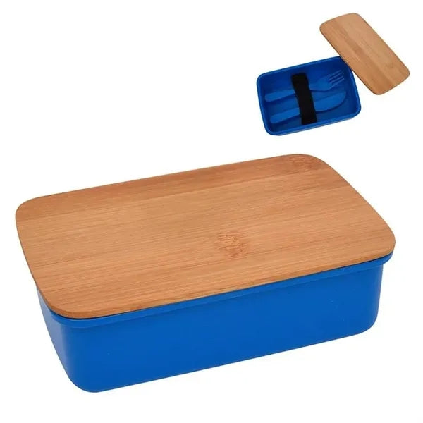 Wheat Lunch Set with Bamboo Lid