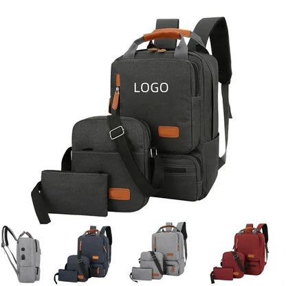 Three Piece Set Large Capacity Backpack