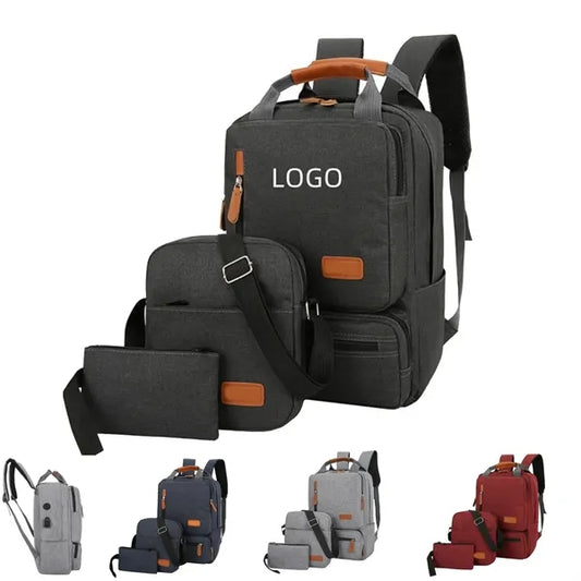 Three Piece Set Large Capacity Backpack