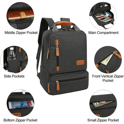 Three Piece Set Large Capacity Backpack