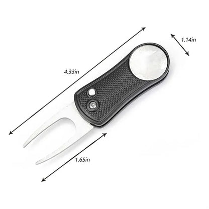 Portable Switchblade Foldable Metal Golf Divot Repair Tool
