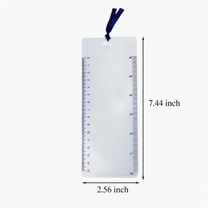 Slim Clear Portable 3x Reading Magnifier with 6-Inch Ruler