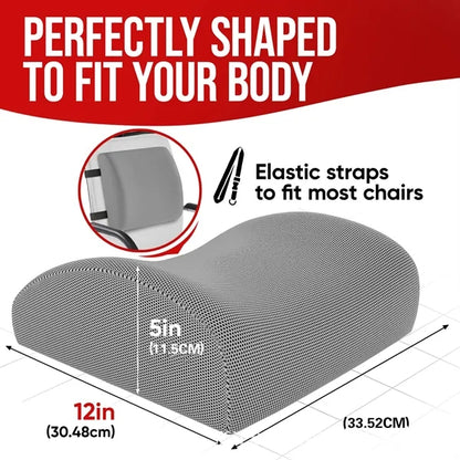Seat Cushion & Lumbar Support Set for Office Chair, Car