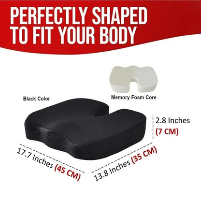 Seat Cushion & Lumbar Support Set for Office Chair, Car
