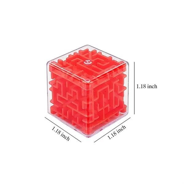 3D Educational Portable Mini Maze Puzzle Cubes Toy Keychain