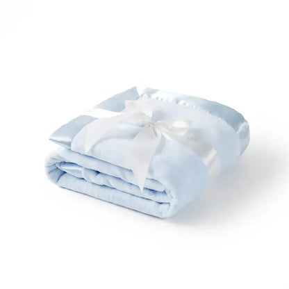 Personalized Baby Blanket Newborn Satin Quilt