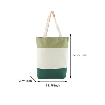 Large Capacity Multi-purpose Portable Stitching  Canvas Bag