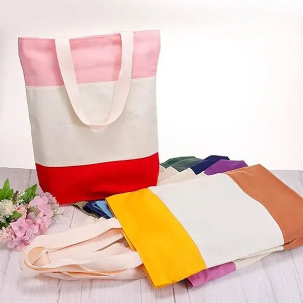 Large Capacity Multi-purpose Portable Stitching  Canvas Bag