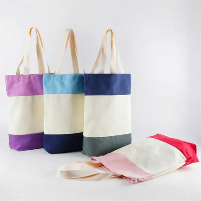 Large Capacity Multi-purpose Portable Stitching  Canvas Bag