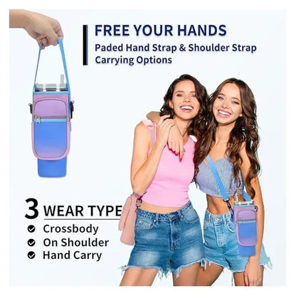 40OZ Stanley Tumbler Sleeve with Phone Pockets