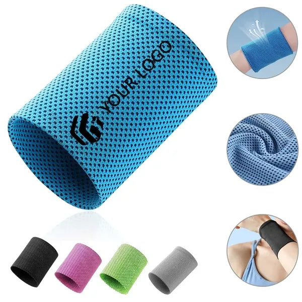 Cool Sweat Absorption Tennis Running Sports Wrist Band