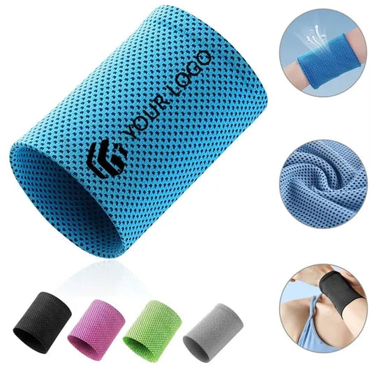 Cool Sweat Absorption Tennis Running Sports Wrist Band