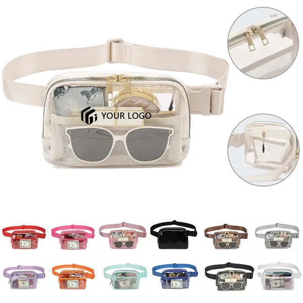 Clear Waterproof Travel Running Makeup Storage Waist Bag