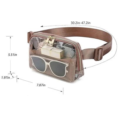 Clear Waterproof Travel Running Makeup Storage Waist Bag