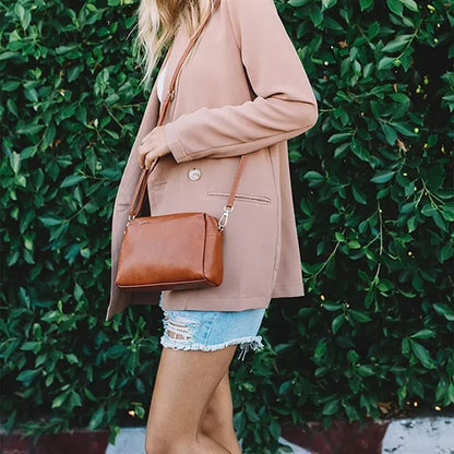 Fashionable Simple Exquisite Shoulder Crossbody Zipper Bag
