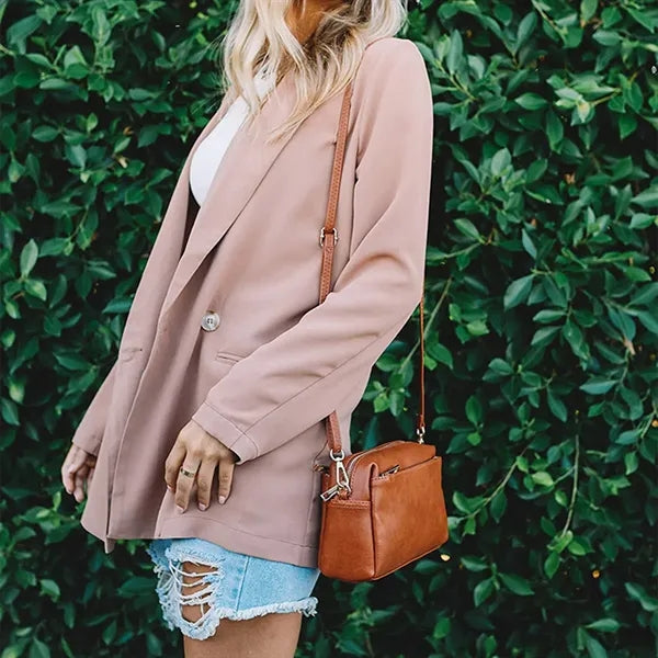 Fashionable Simple Exquisite Shoulder Crossbody Zipper Bag