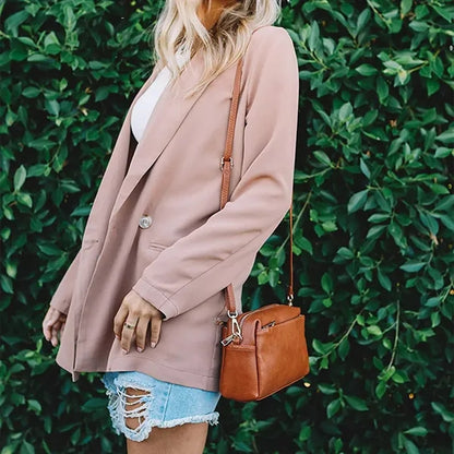 Fashionable Simple Exquisite Shoulder Crossbody Zipper Bag