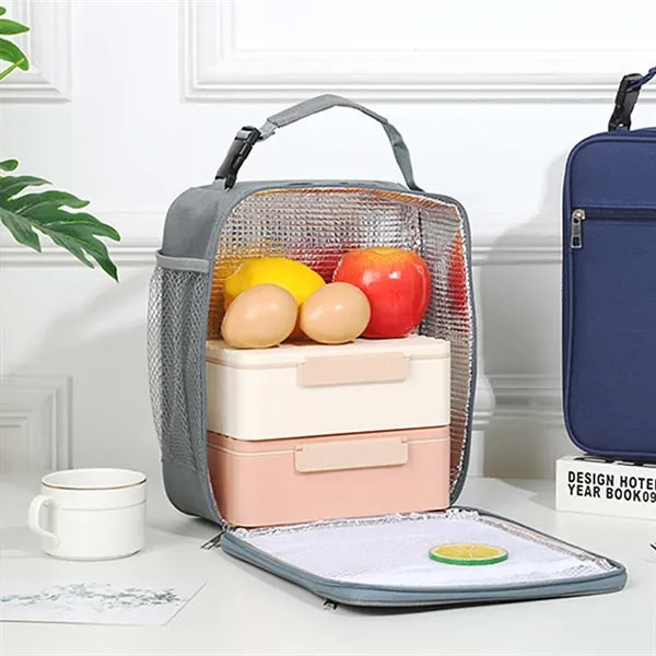 Durable Oxford Thick Insulated Lunch Box Cooler Tote Bag