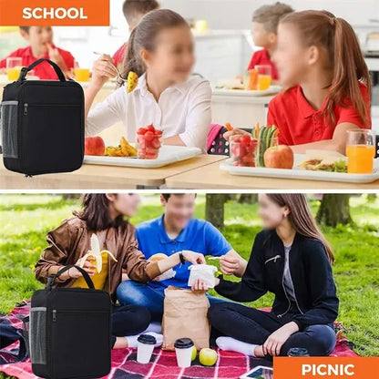 Durable Oxford Thick Insulated Lunch Box Cooler Tote Bag