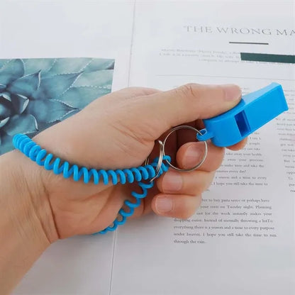Portable Kids Sport Whistle with Stretchable Coil Bracelet