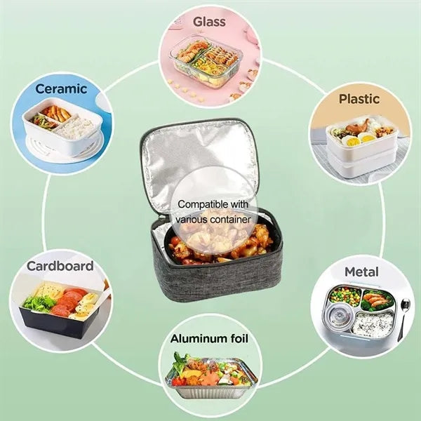 Portable Travel Outdoor Camping Warmer Box Heated Lunch Bag