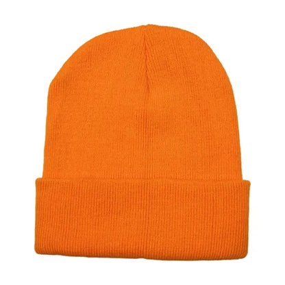Warm Cozy Embroidery Knitted Cuffed Beanie