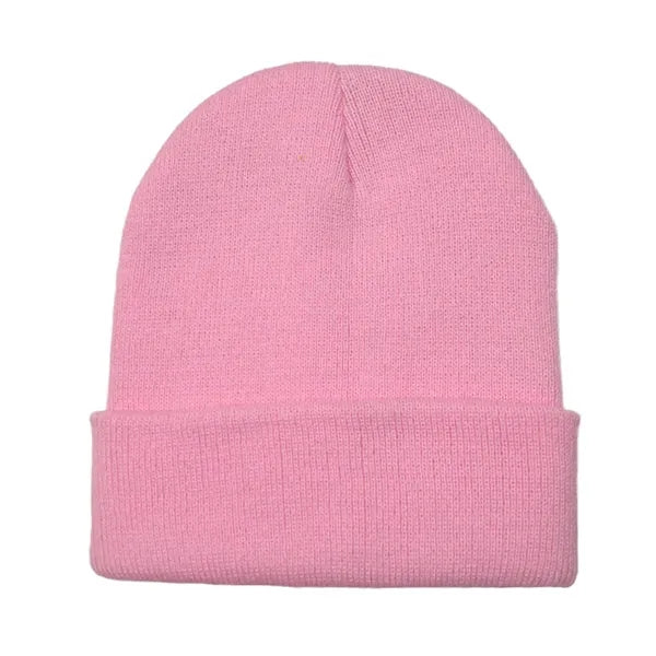 Warm Cozy Embroidery Knitted Cuffed Beanie