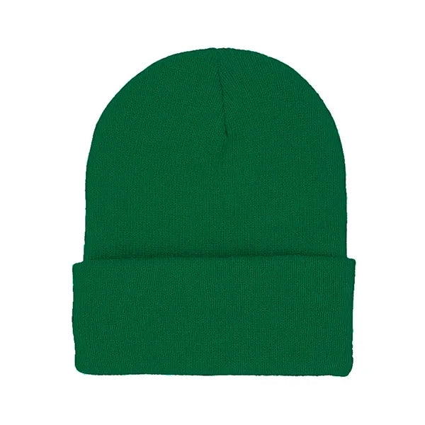 Warm Cozy Embroidery Knitted Cuffed Beanie