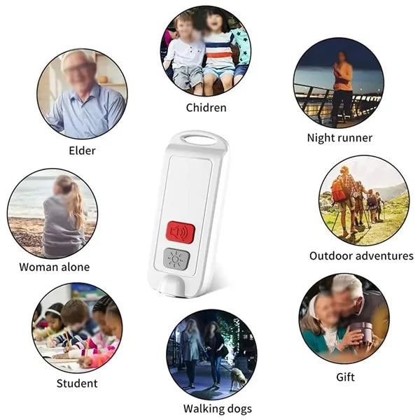 Multifunctional Waterproof 130dB Self-defense Safety Alarm