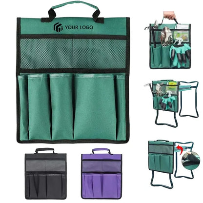 Multi-pocket gardening cart side tool storage hanging bag