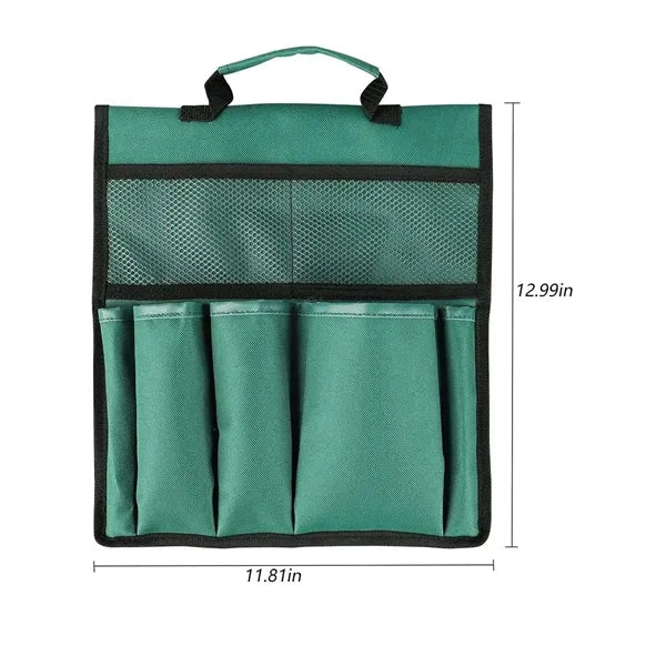 Multi-pocket gardening cart side tool storage hanging bag