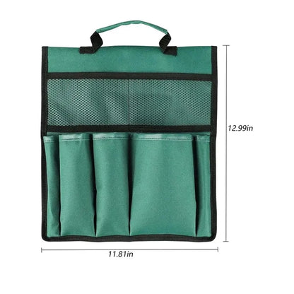 Multi-pocket gardening cart side tool storage hanging bag