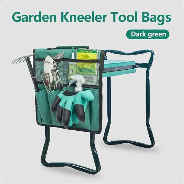 Multi-pocket gardening cart side tool storage hanging bag