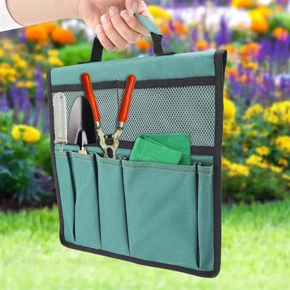 Multi-pocket gardening cart side tool storage hanging bag