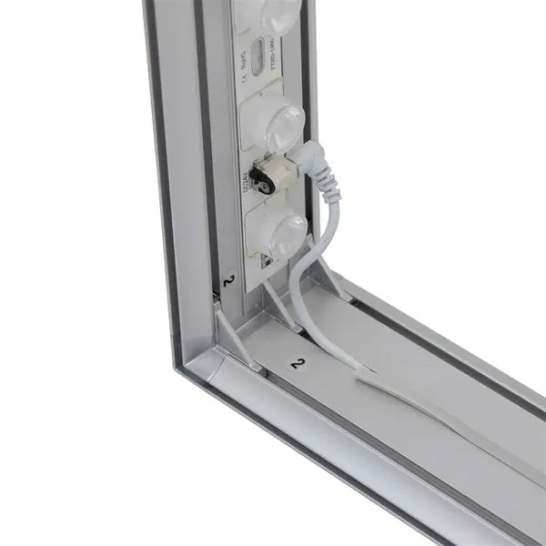 3' x 6.5' Deluxe SEG Glo Floor Display Hardware