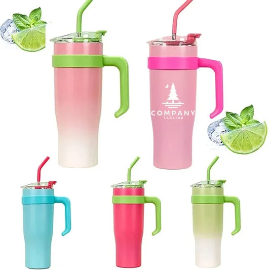 40oz Straw Tumbler with Handle