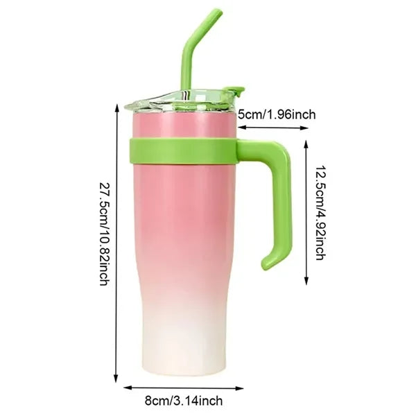 40oz Straw Tumbler with Handle