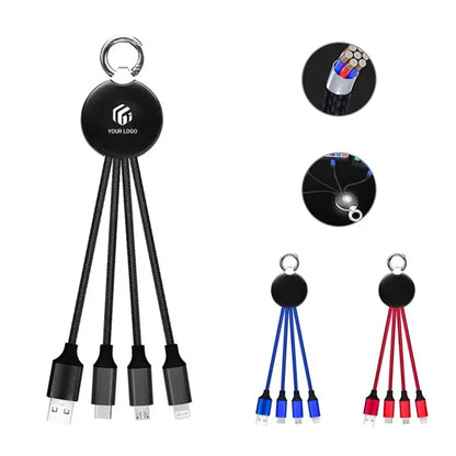 Universal phone 3 in 1 light up usb multi charging cable