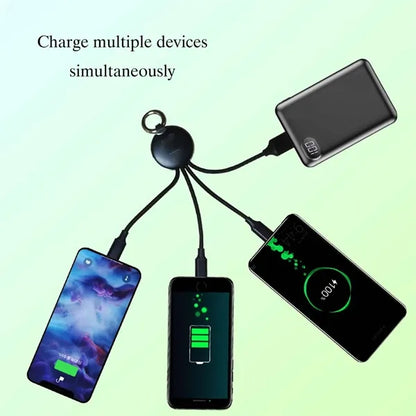 Universal phone 3 in 1 light up usb multi charging cable