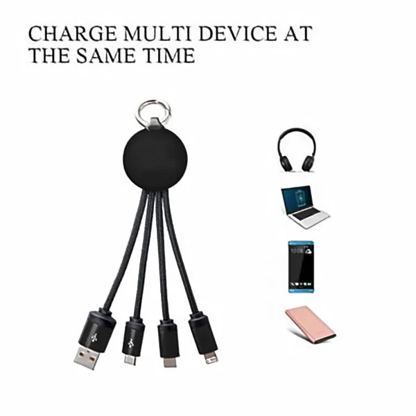 Universal phone 3 in 1 light up usb multi charging cable